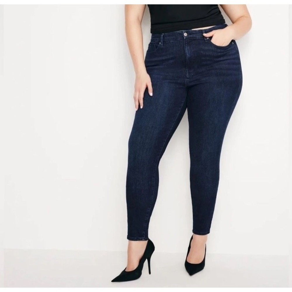 Good American Jeans Sz 28-32 Good Legs Skinny Blue Dark Wash Stretch High Rise